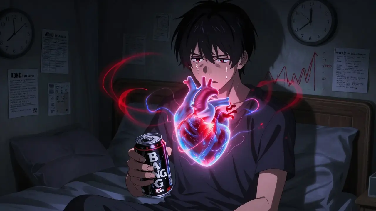 Energy Drinks and Stimulant Medications: Blood Pressure and Heart Risks