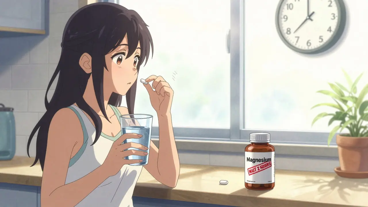 Magnesium Supplements and Osteoporosis Medications: Timing Rules